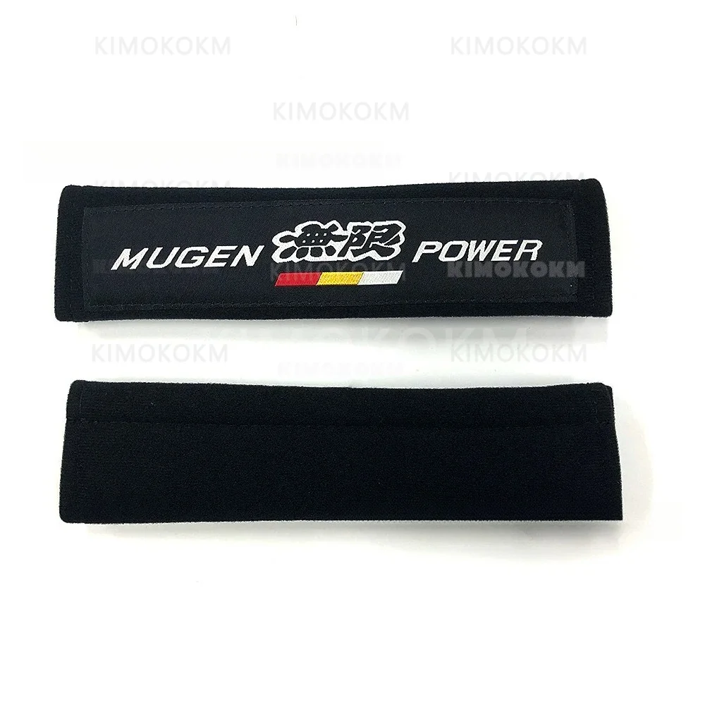 2pcs/Set For Honda Civic Hrv Jazz City For MUGEN Car Seat Belt Cushion Safety Belt Shoulder Protector Pad Accessories