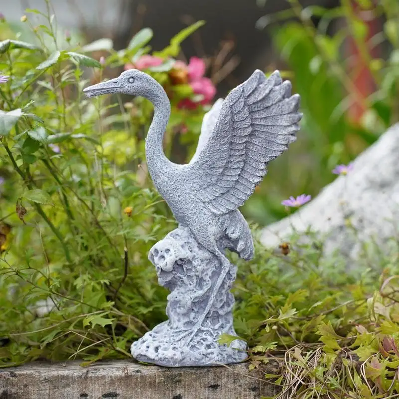 Solar Light Bird Statue Solar Garden Figurine Lantern Decoration Bird Outdoor Solar Decorative Light Creative Garden Figurine