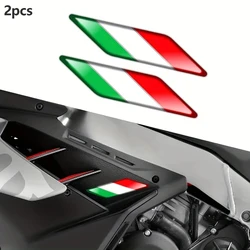 2PCS Italy Flag Sticker 3D Emblem Badge Resin Decoration Car Accessories Italian for Motobike Car Bike Truck Skateboard