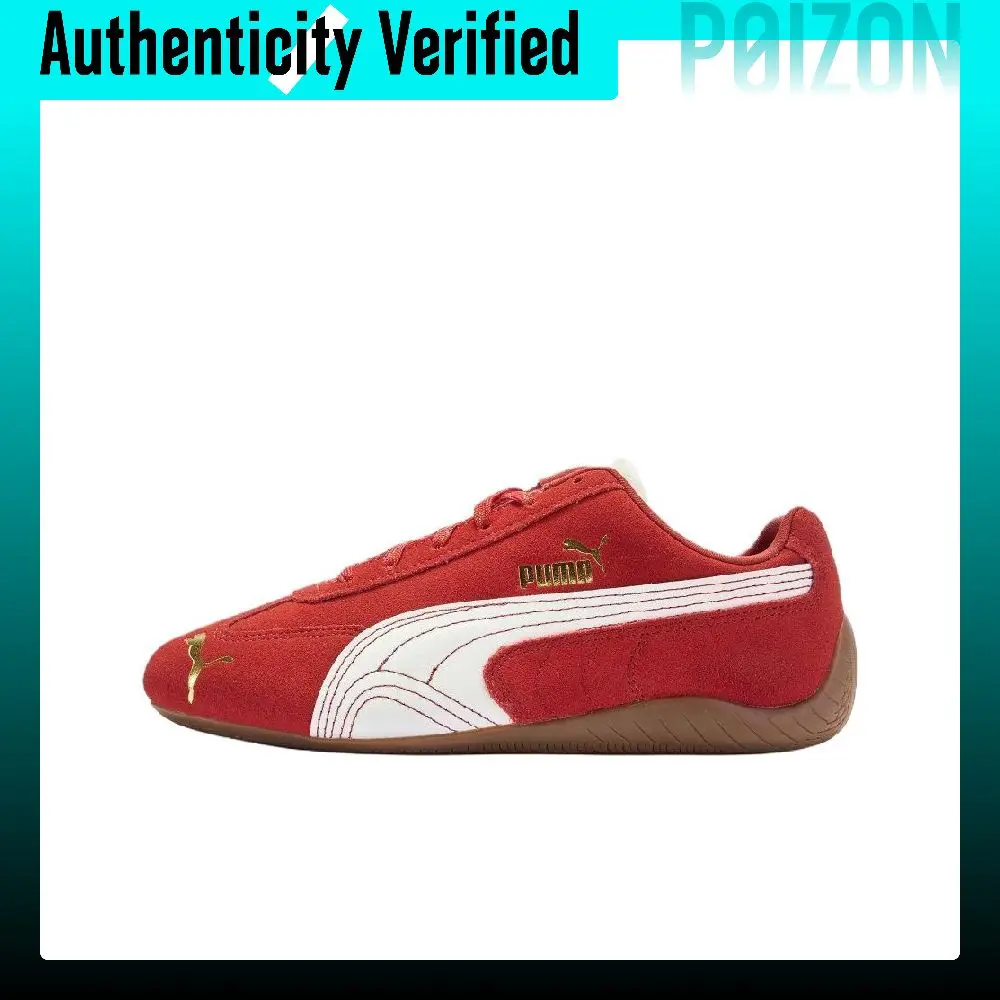 PUMA Speedcat Cow Split Leather Casual Shoes Unisex Red 408848-01