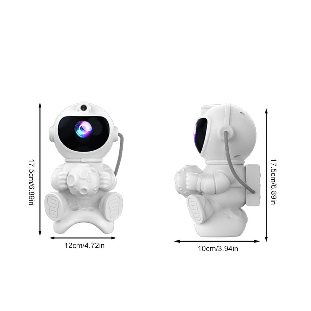 Spaceman-Projecteur de Plafond Étoilé, Lampe de Projection, 3 Couleurs de Lumière, Compatible Bluetooth avec Télécommande, Cadeaux pour Enfants