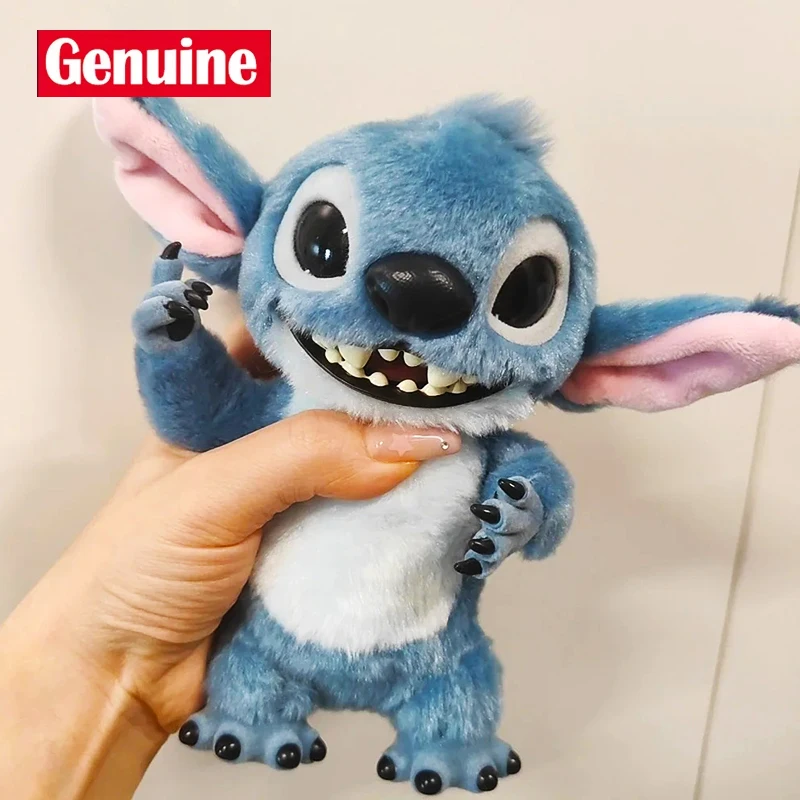 ตุ๊กตาสติทช์ของแท้จากดิสนีย์ ขนาด 16 ซม. ตุ๊กตาสติทช์แบบกระเป๋าเป้ ของเล่นตุ๊กตาผ้าสำหรับเด็ก น่ารัก เหมาะเป็นของขวัญคริสต์มาส