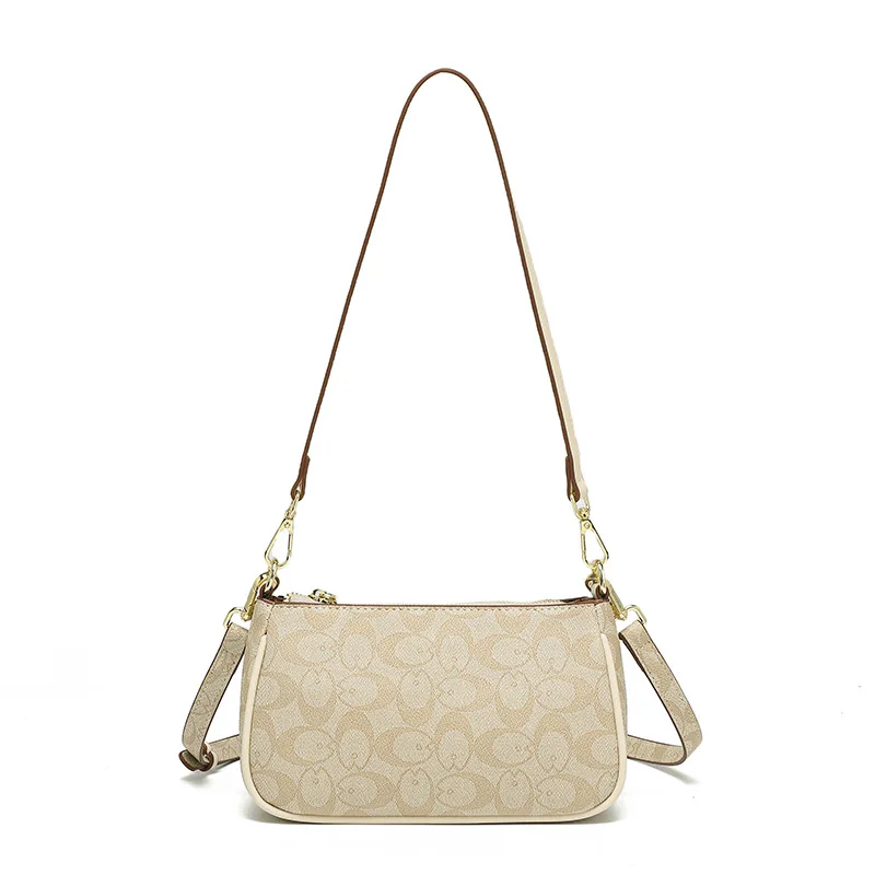 2026 New Women Retro Printed Underarm Handbag, Trendy Versatile Shoulder Crossbody Bag, Light Luxury Daily Fashion Purse For Lad