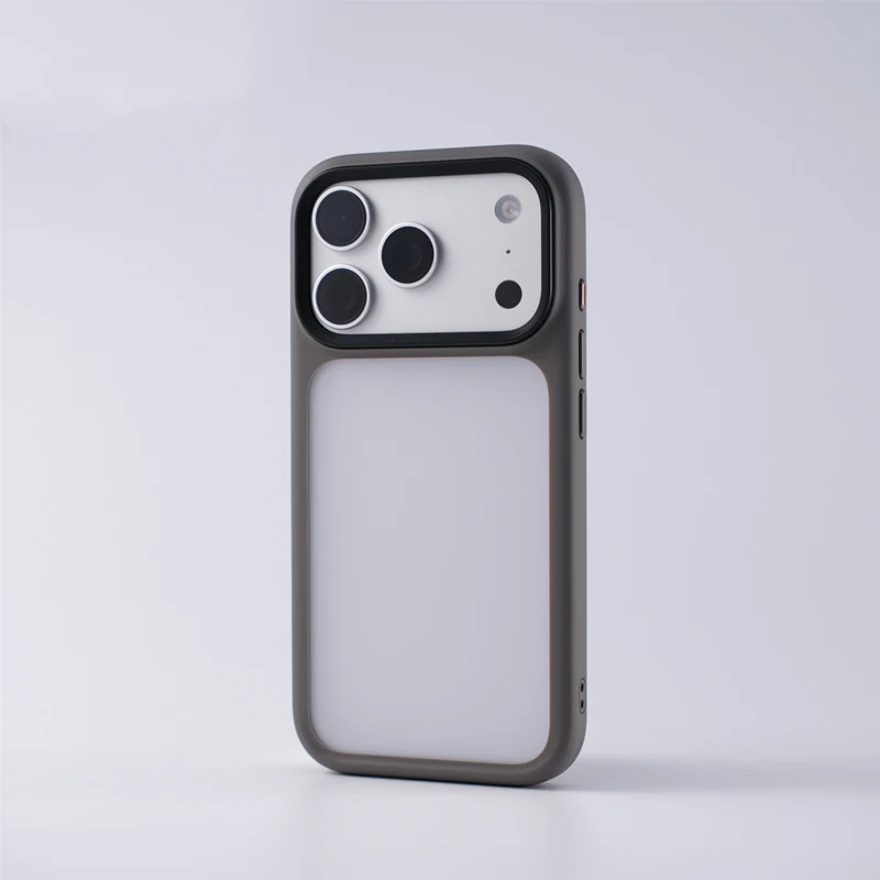Active Touch Camera Button Frosted Case for iPhone 17 18 Pro Max 17pro Translucent Hit Color Anti-fall Matte Shockproof Cover