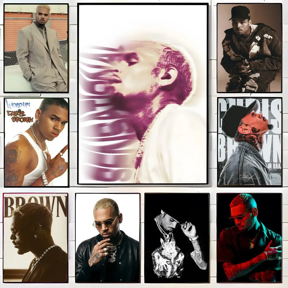 Rnb Singer C-Chris Brown Poster Wall Art Print Decorative Mural Home Decor Gift Unframed