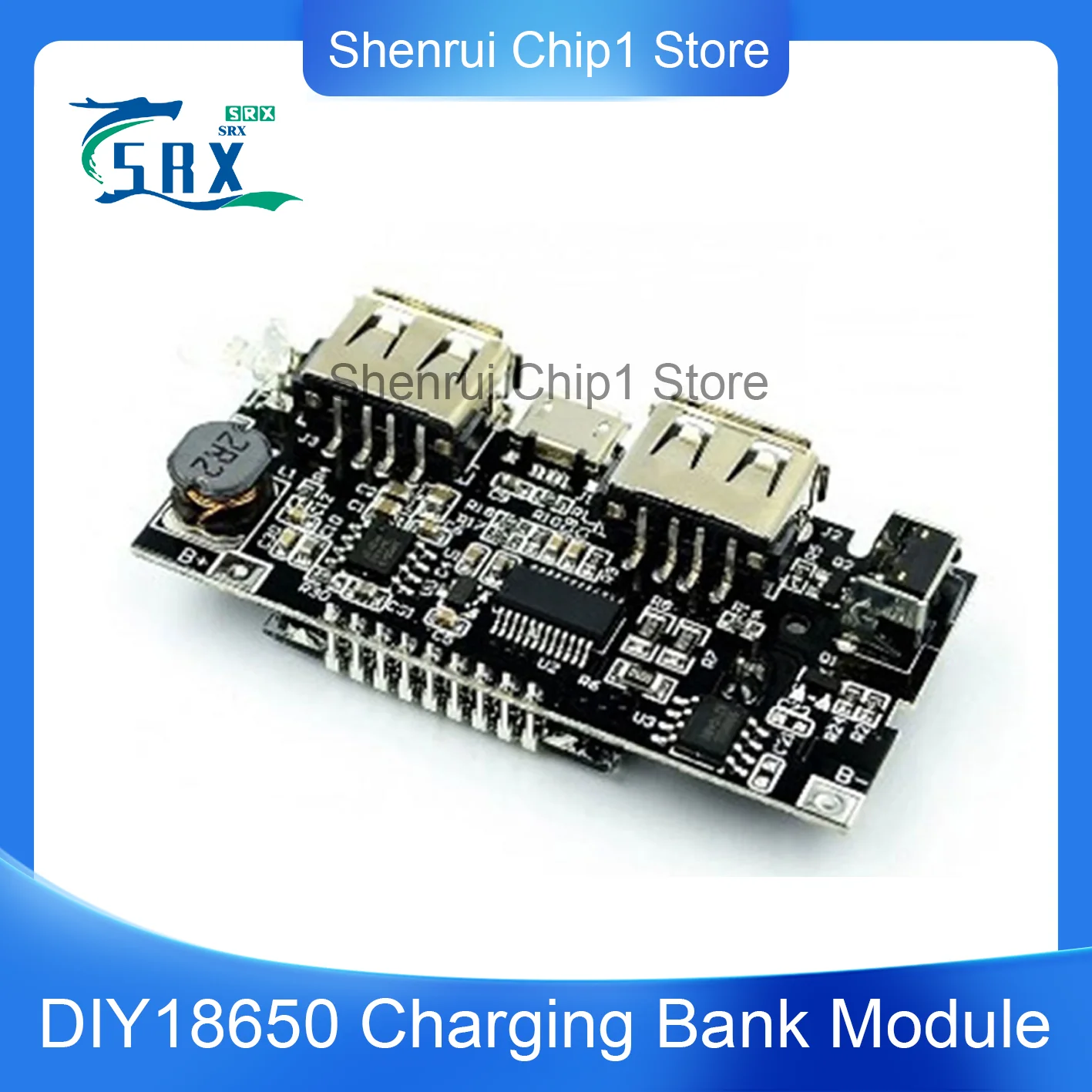 Charging Bank Module Mobile Power Boost DIY18650 Lithium Battery Digital Display Dual USB Output Charging Board