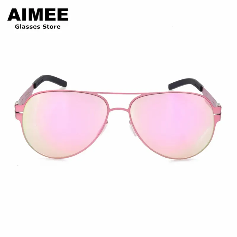 New Pilot Brand Designer No Screw Polarized Sunglasses For Men Women Fashional UV Protection Sun Glasses Optical Colorful Lens