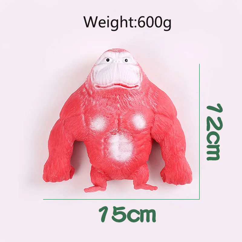 Soft Stretch Gorilla Squeeze Monkey Toy Gorilla Fidget Toy Anime Figure Doll Toys for Kids Adults Stress Relief Toys 220G/600G