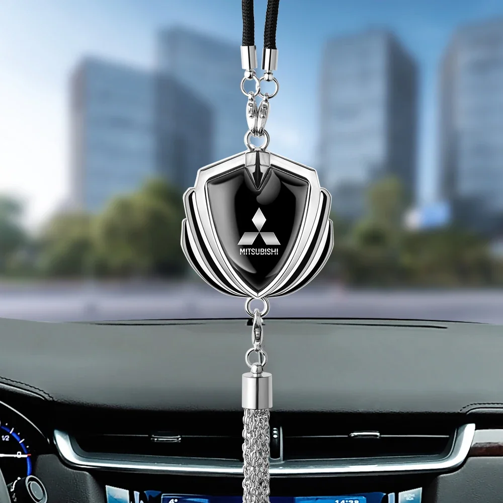 

Metal Car Rearview Mirror Pendant for Mitsubishi All Models Outlander Lancer ASX Hanging Ornament Interior Accessories