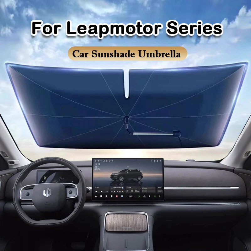 

Car Windshield Sun Shade Car Front Window Foldable Sunshield Heat UV Blocker for Leapmotor C01 C10 C11 T03 S01 Auto Accessories