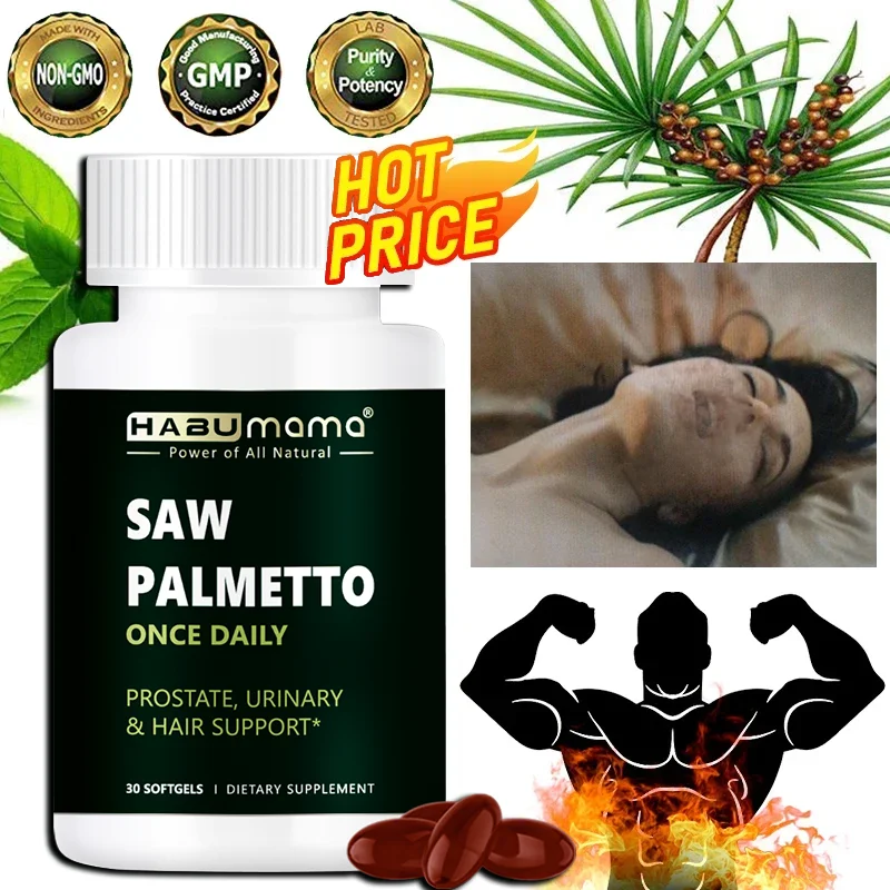 Prostate Saw Palmetto Supplement Men\'s Prostate Health Support Size Supports Urinary Relief Bladder Control