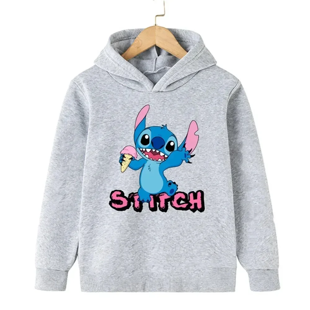 Kawaii Women\'s Sweatshirts Funny Stitch Cartoon Print Hoodies Women Harajuku Autumn Cute Anime Streetwear Hoody Female Hoodie