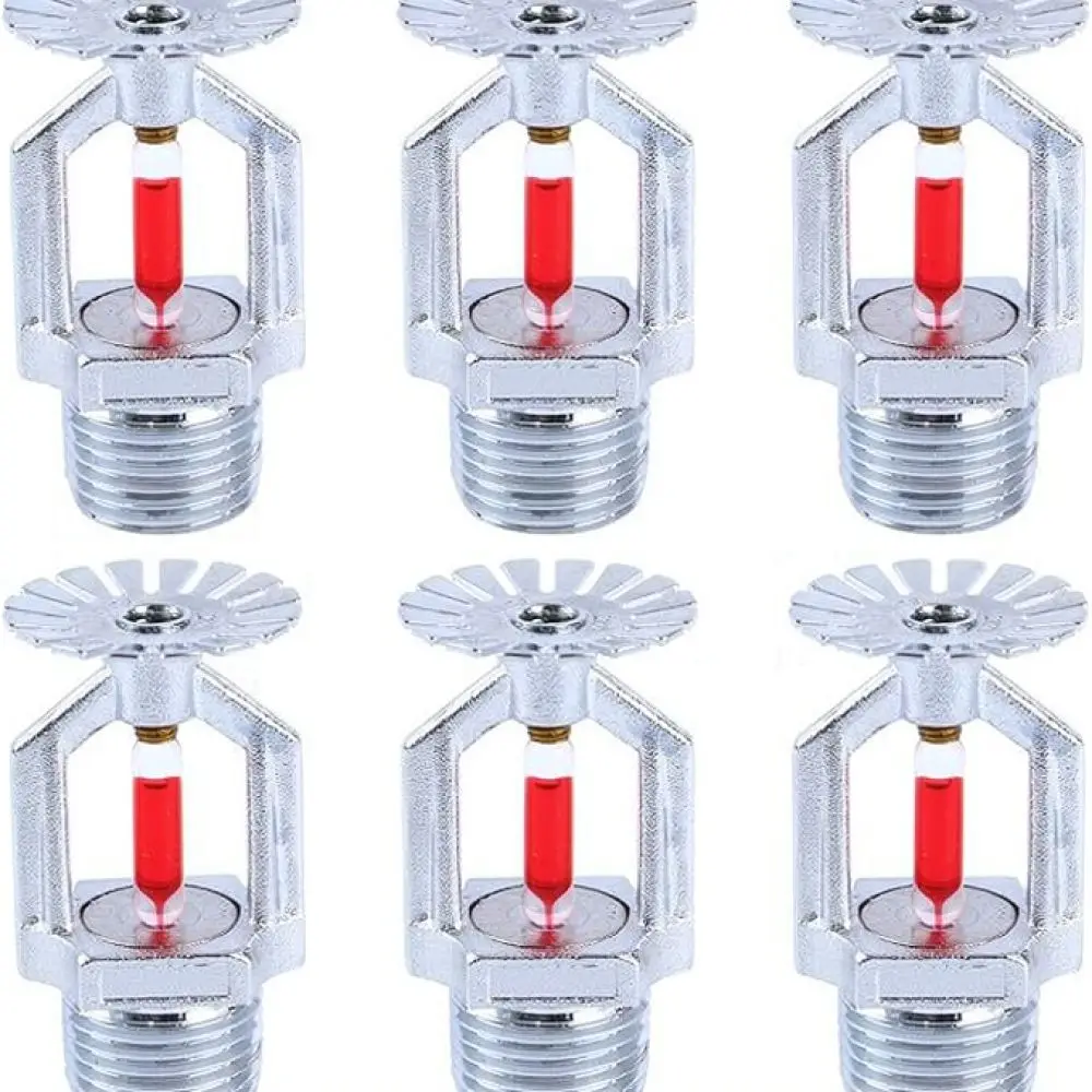 Commercial Fire Sprinkler Head Pendent Type Chrome Copper 1 2 NPT Industrial Building Safety Installation