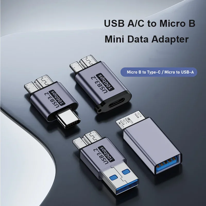USB 3.0 Micro-B to Type-C Adapter – Connect External HDD/SSD to USB-C Devices