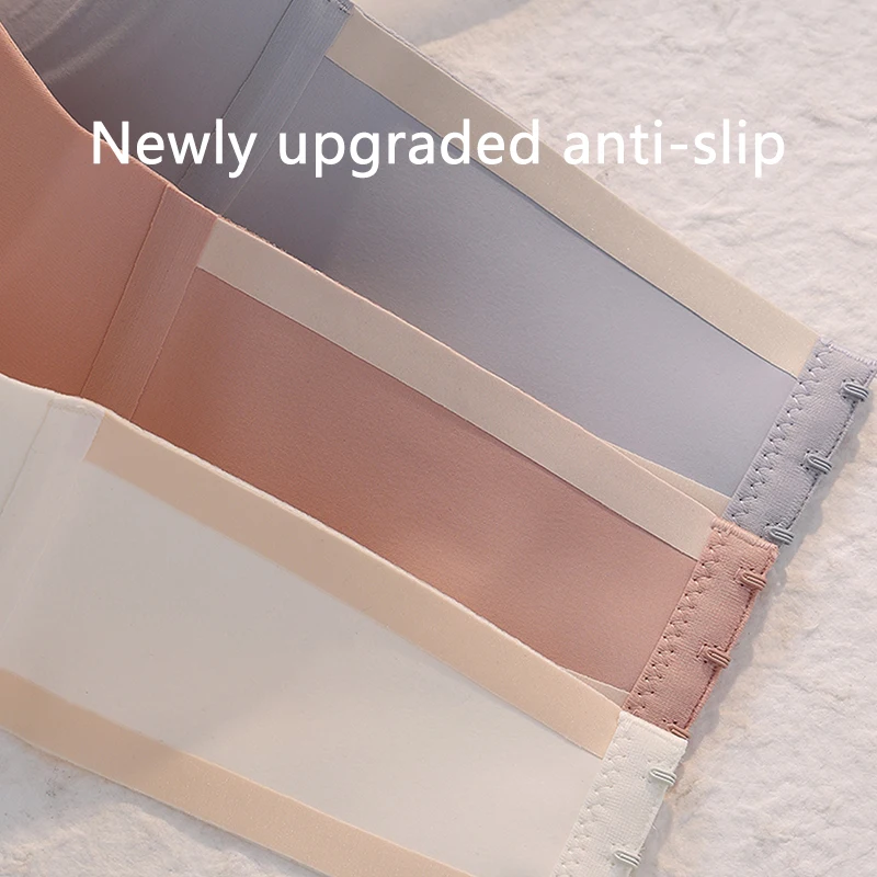 Dámské sexy bezešvé spodní prádlo s krásnými zády, jednořadá podprsenka s push-upem a malými prsy, měkká prodyšná podprsenka s odhalenými rameny - náhled 6