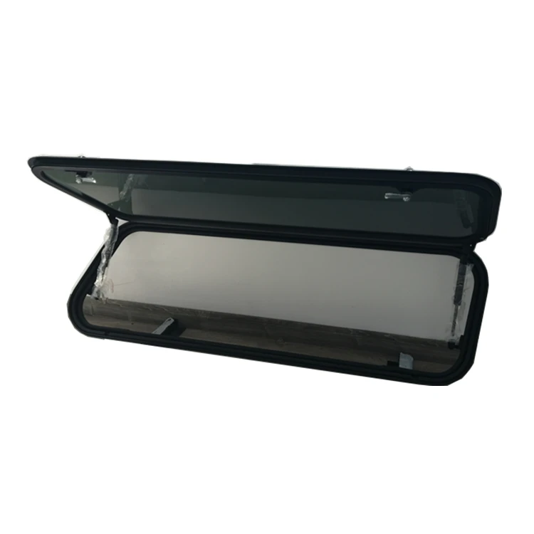 

New Arrival Aluminum Profile Powder Coating Tempered Glass Sliding Window For Pick Up