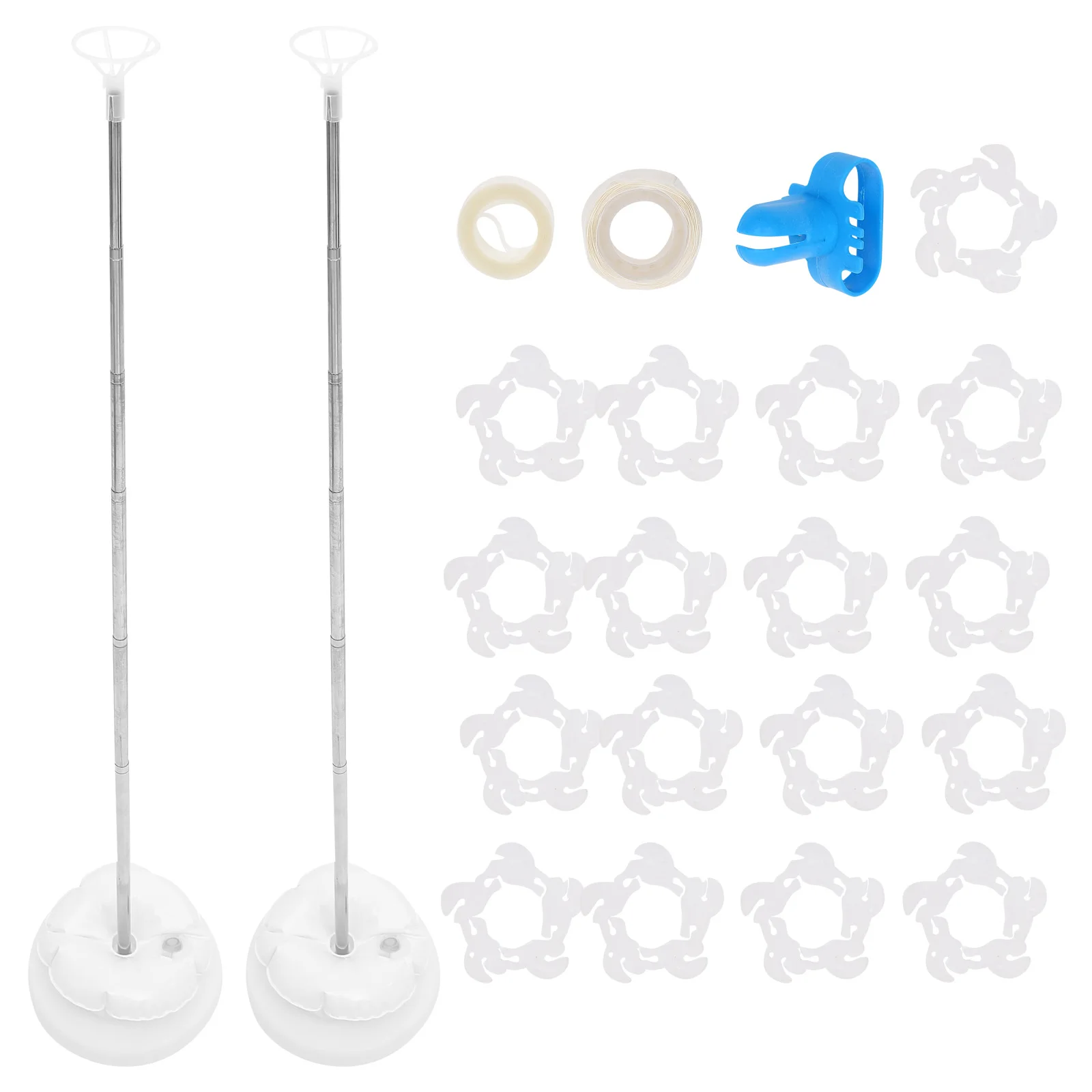 

1Set Balloon Stand Kit Adjustable Height Metal Telescopic Pole Easy Setup Stable Balloon Column for Party Wedding Birthday Decor