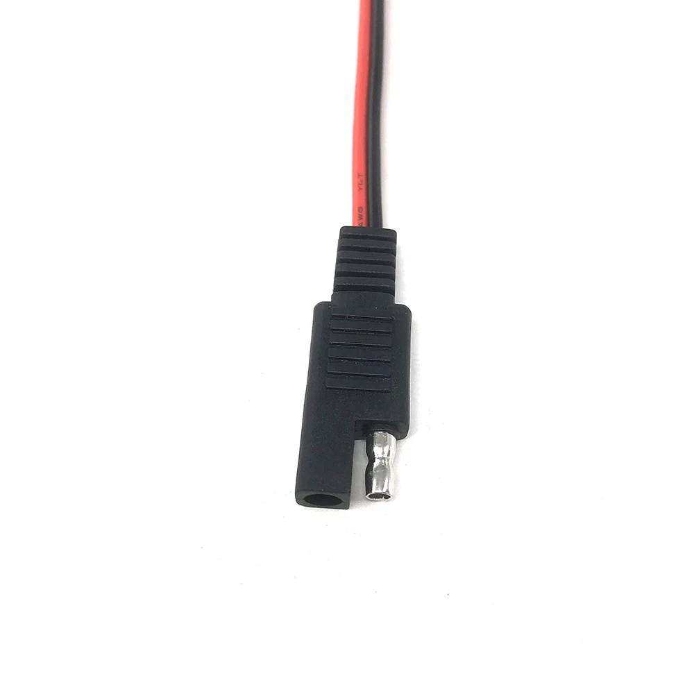 30cm 3Pcs 18AWG SAE Extension Cable 2-Pin SAE Quick Connector Disconnect Plug Output Cable 10A Solar Battery Panel SAE Plug