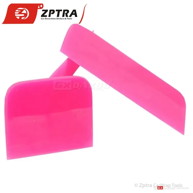 3 Pcs/Lot  Thin Pink  Car Vinyl Wrap Squeegees Set of 3 Pink Vinyl Sticker Rubber Scraper Pink Squeegee PPF Mini
