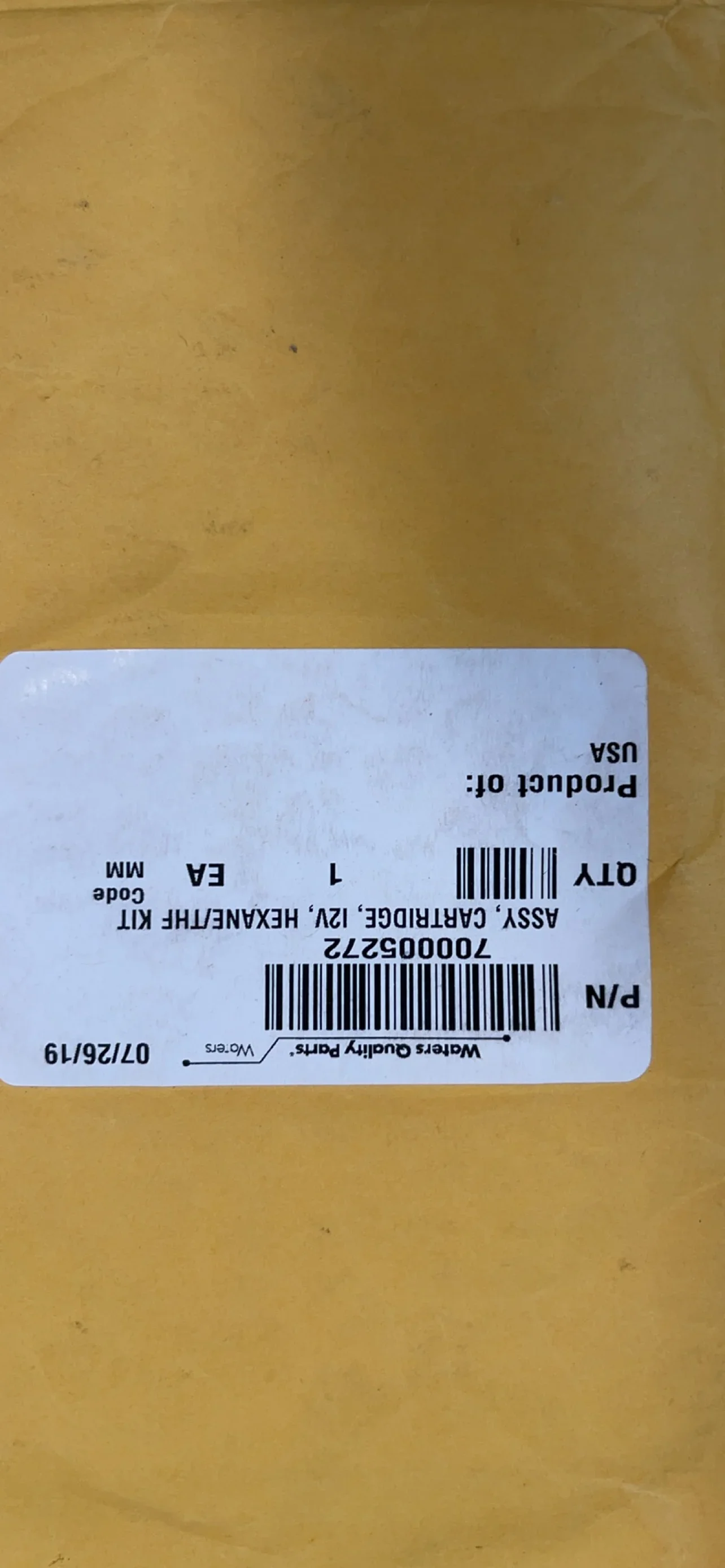 

Waters Check Valve 700010661 700005272 700004139 i2V Cartridge