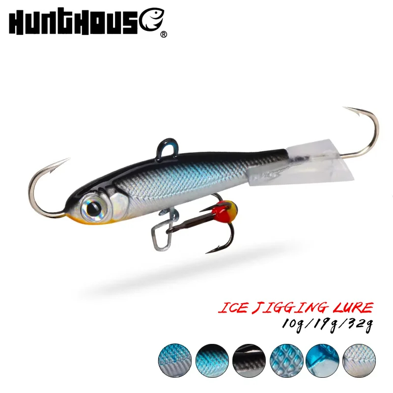 Hunthouse 겨울 얼음 낚시 미끼 10g/19g/32g 싱킹 지그 밸런서 Vib Bass 파이크 잉어 퍼치 태클 하드