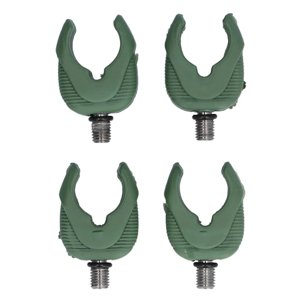 4PCS Durable U-type Fishing Rod Rest Head M3/8 Thread Soft Rod Butt Rest Head Silicone Fishing Rod Holder Head Course Fishing