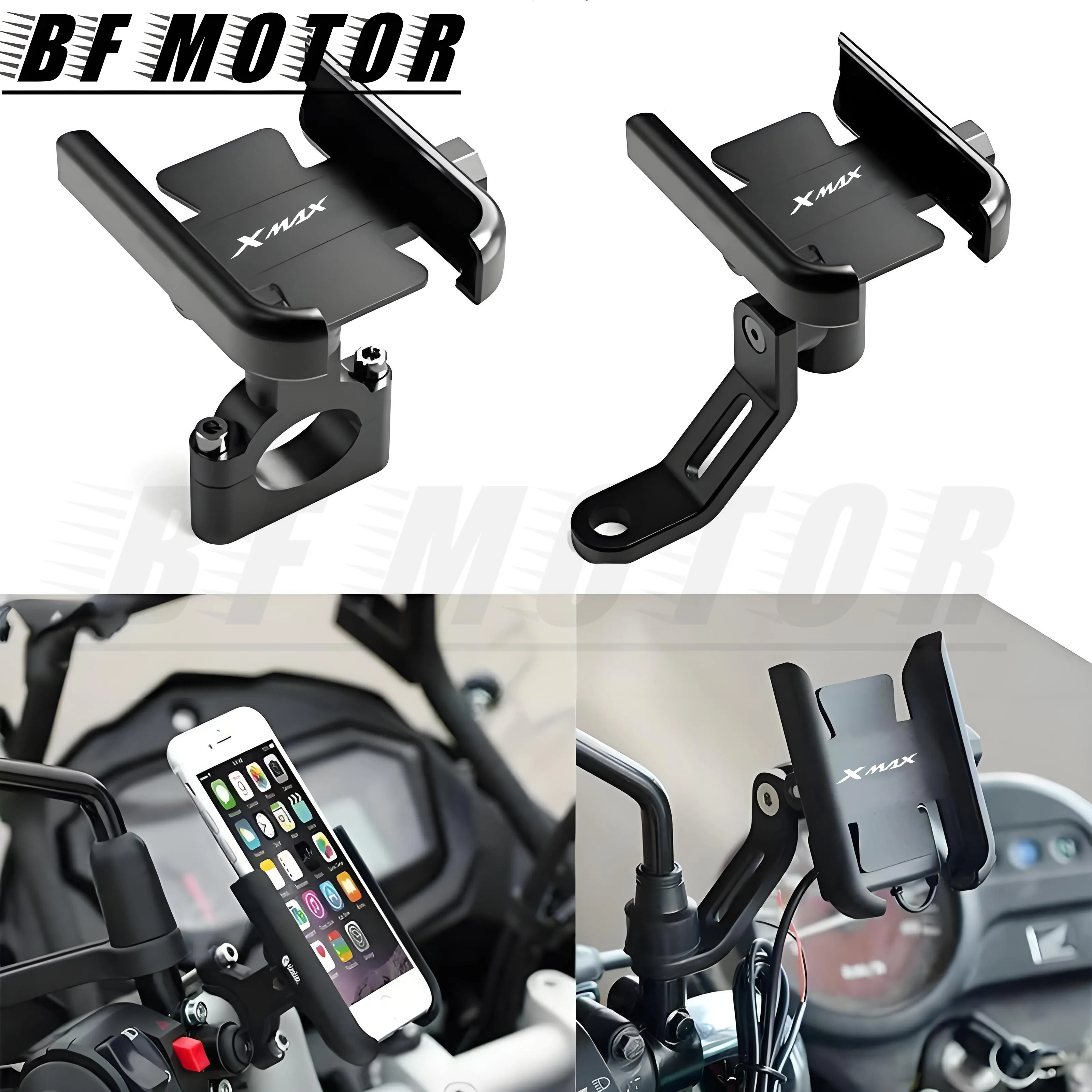 

For YAMAHA XMAX300 XMAX400 XMAX X-MAX 125 250 300 400 Motorcycle accessories mobile phone holder GPS navigation mounting bracket