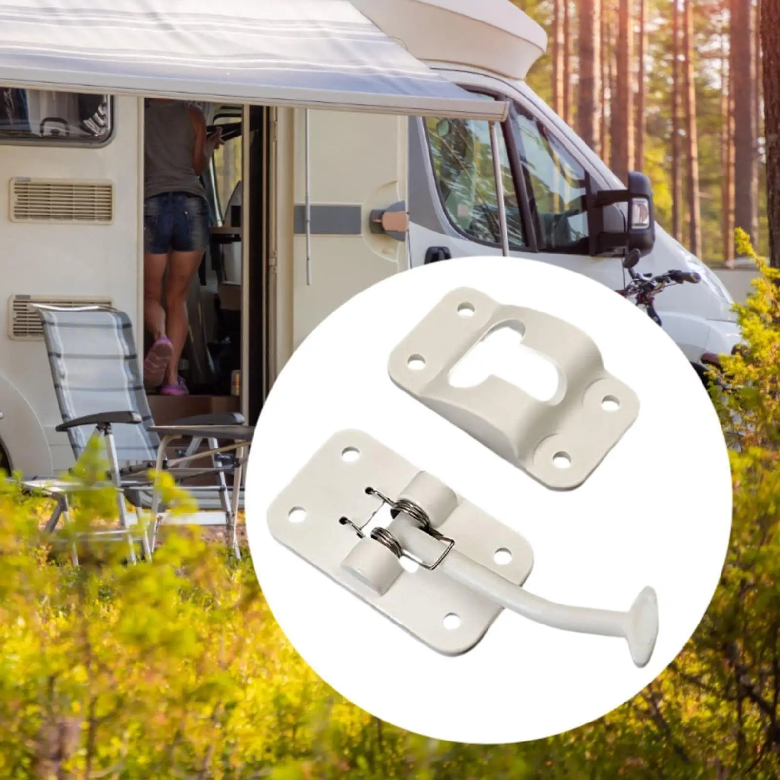 汎用RVドアホルダーラッチRVドアキャッチアクセサリー、プロフェッショナル、エントリードアホルダー、ツールカート用ドアラッチホルダーキャッチ