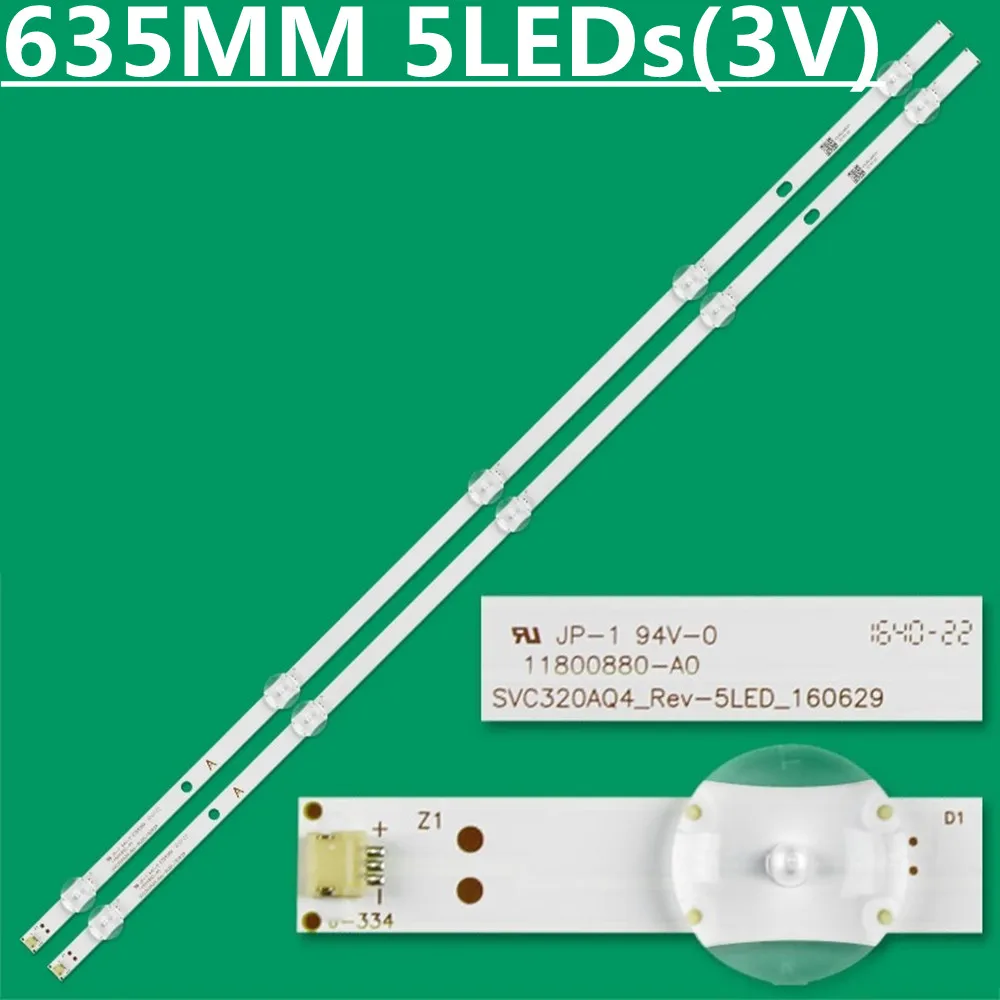 30PCS LED Backlight Strip SVC320AQ4_Rev_5LED_160629 SVC320AP1_Rev04_5LED For 32LX300C 32LH510 32LH515B 32LH560 32LH570B