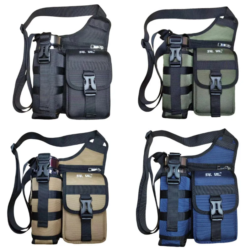 

Casual Oxford Cloth Crossbody Bag for Walking And Traveling Single Shoulder Phone Bag Small Water Cup Bag Men's Bag