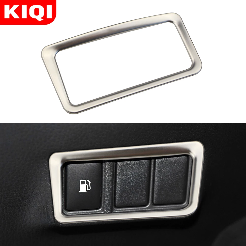 KIQI Car Accessories for Toyota C-HR CHR 2016 2017 2018 Interior ABS Fuel Tank Cap Cover Switch Button Cover Trim Stickers