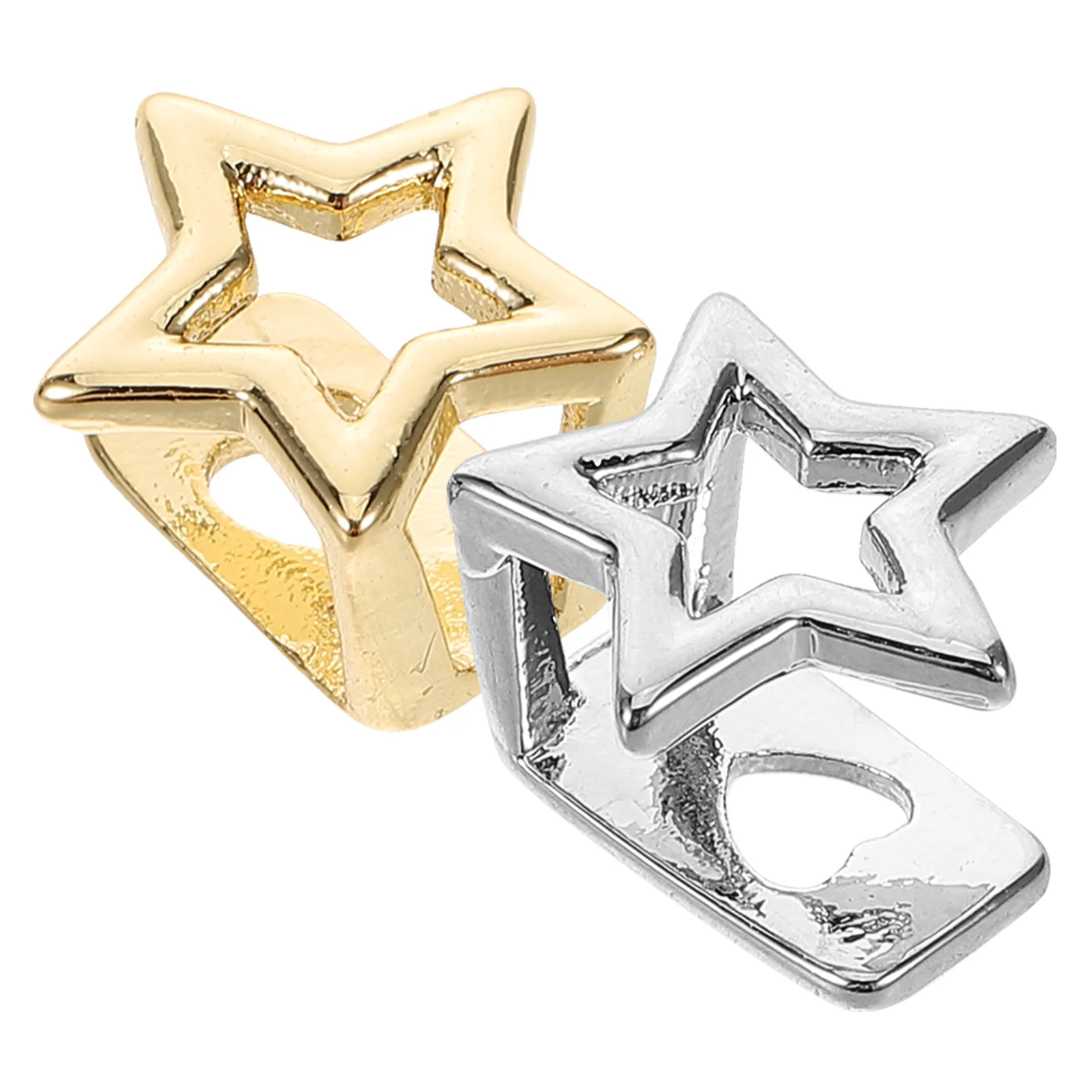 2 قطعة شوايات الأسنان نجمة العصرية مجوهرات الأسنان المعدنية لهيب هوب الحياة الليلية حفلة الشرير قبعة شواء واحدة زي الإكسسوار #1