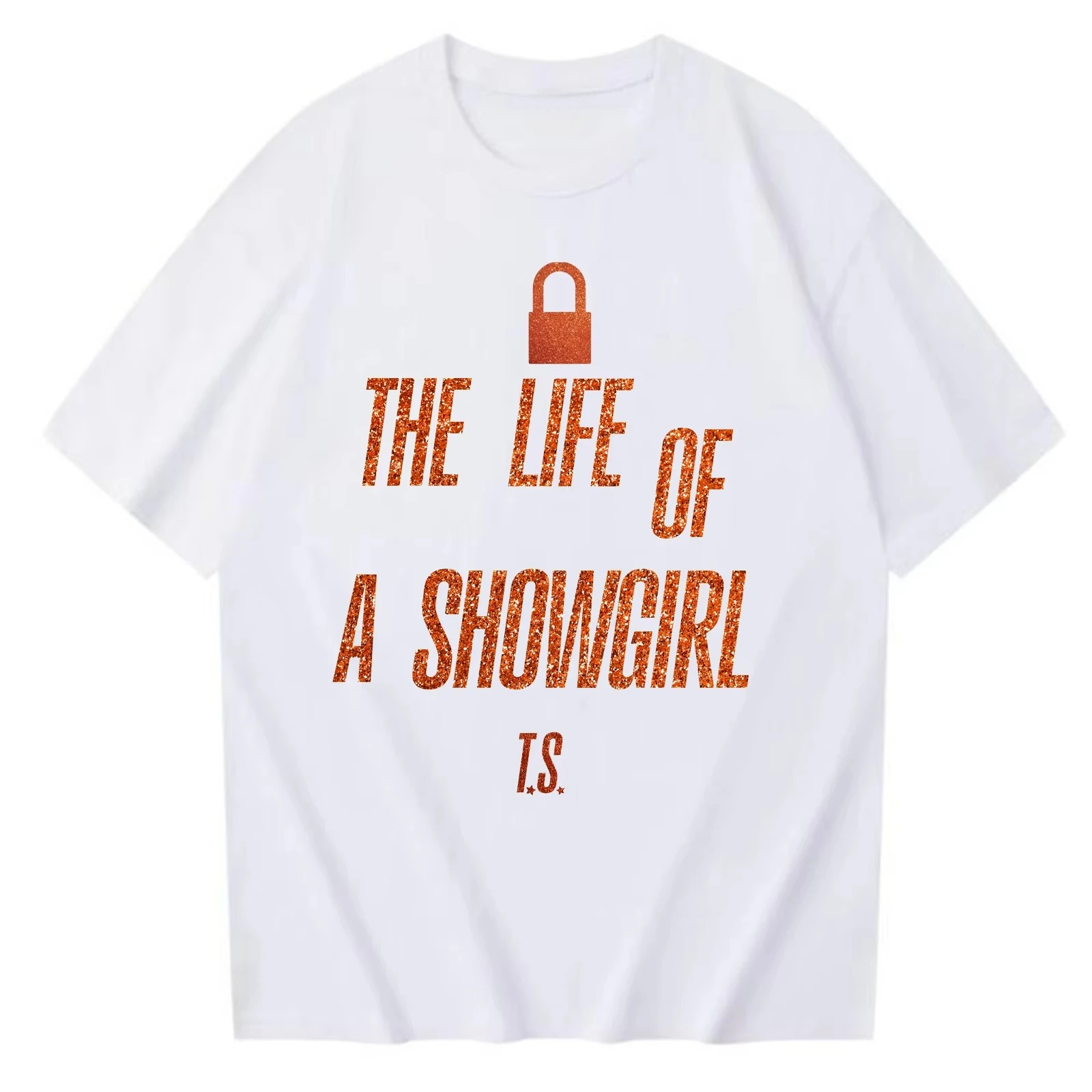 تي شيرت Taylor New Ablum The Life of A Showgirl موضة الصيف للسيدات من القطن تي شيرت HarajukuTrend T.S برقبة دائرية كاجوال بأكمام قصيرة #4