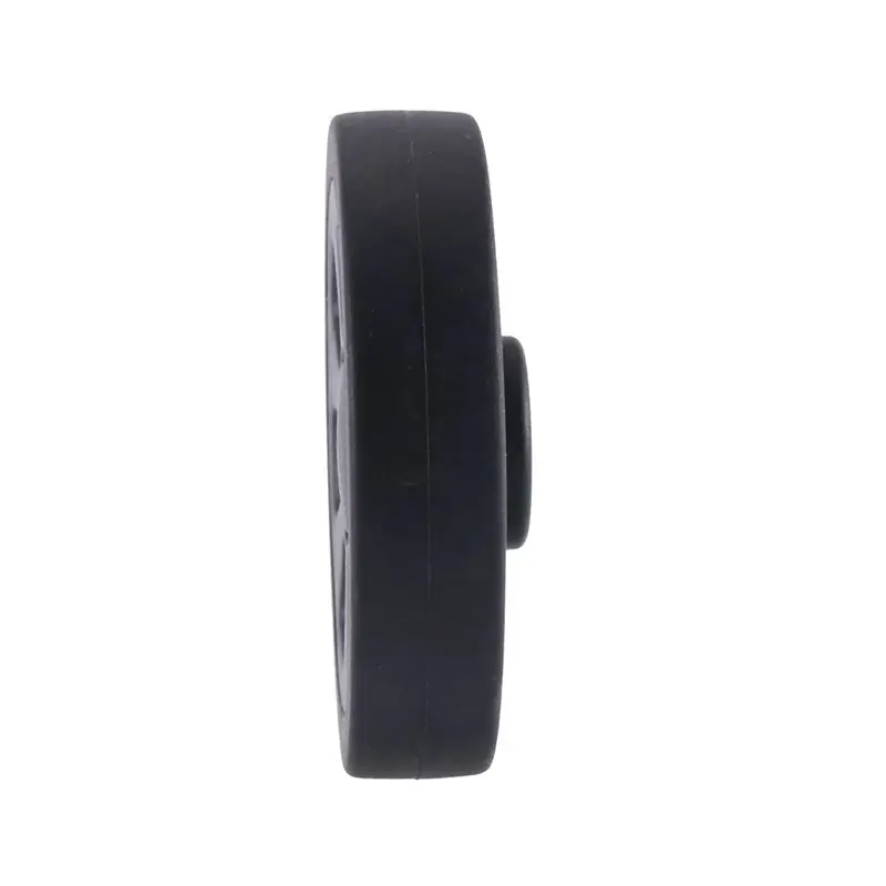 55Mmx12mm Luggage Wheels Replacement Wear Resistant Environmental Protection PU Suitcase Replacement Wheels Black 3 Pair-AT36