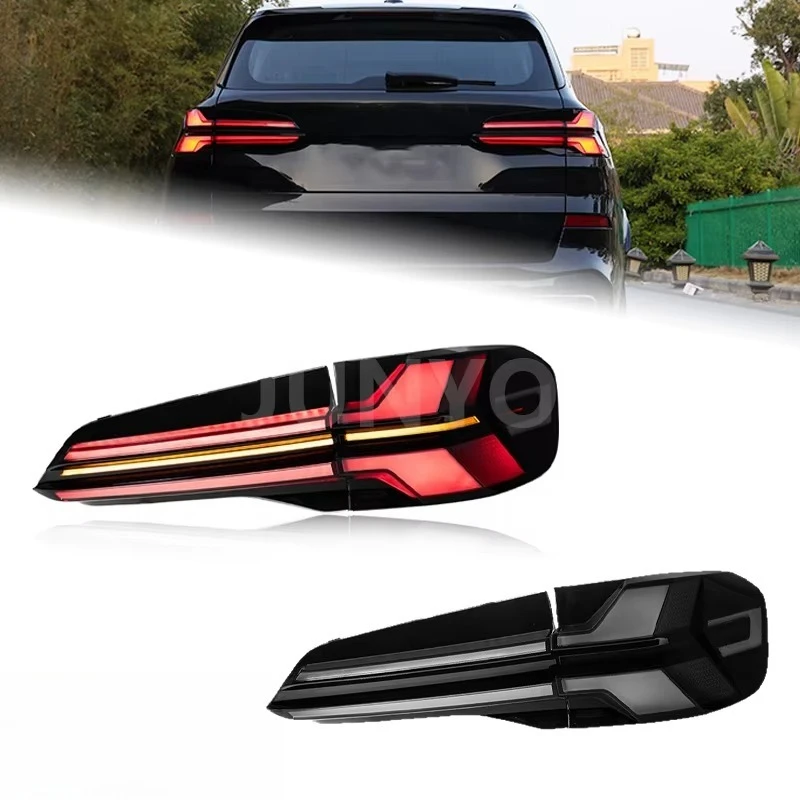 Tail Lights Assembly For Bmw X5 G05 2019-2023 Modifying The New Black-And-White Venom Led Scanning Daytime Running Lights