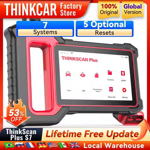 Lifetime Free Update THINKCAR Thinkscan Plus S7 OBD2 Scanner Automotive Code Reader Car Diagnostic Tool Diagnosis Coder Reader
