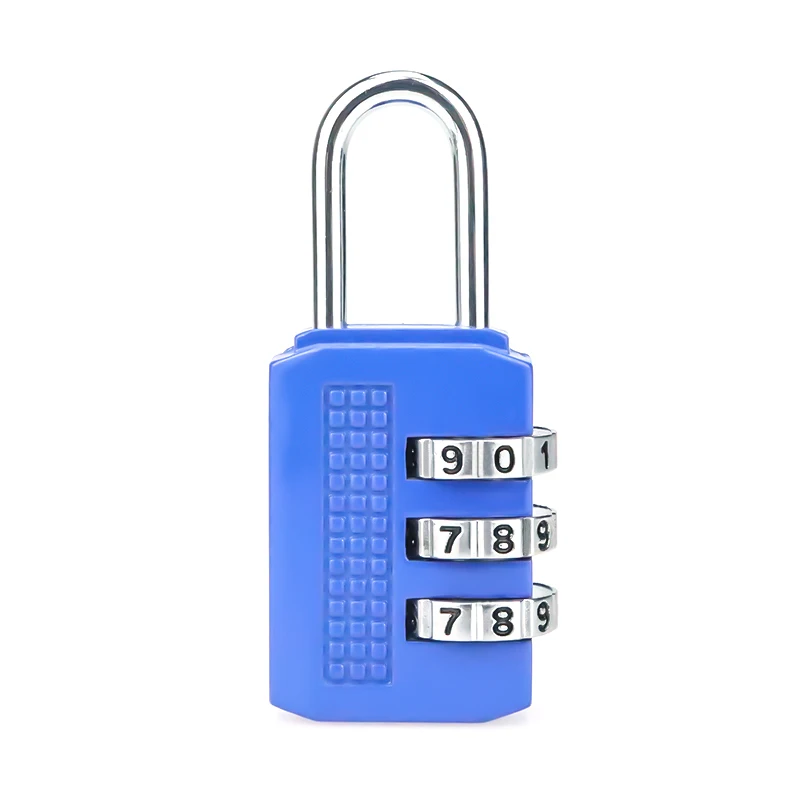 XMM-8020 Suitcases Security Locks 53*23*13mm Zinc Alloy 3 Dial Digit Padlock Combination Keyless Locks Keep Luggage Safety