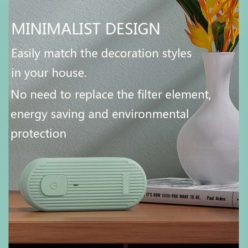 가정용 공기 청정기 용 공기 청정기 미세 분자 연기 제거 포름 알데히드 HEPA 여과 저 데시벨 휴대용 공기 청정기 휴대용 공기 청정기 음이온 공기 정화 미니 공기 청정기 이온화 기 클리너 먼지 담배 연기 제거제 화장실 탈취제