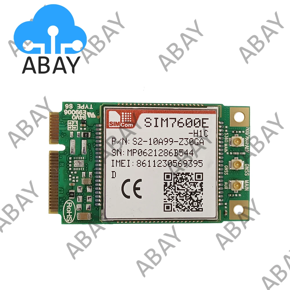 

SIMCOM SIM7600E-H1C Mini PCIE SIM7600E-H1C+Audio function LTE Cat4 Module B1/B3/B5/B7/B8/B20 B38/B40/B41 for EMEA/Korea/Thailand