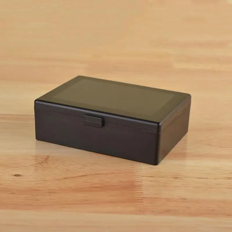 C 1pc New Transparent Plastic Storage Box Photocards Small Card Storage Box Desk Organizer Box Classification Box Stationery