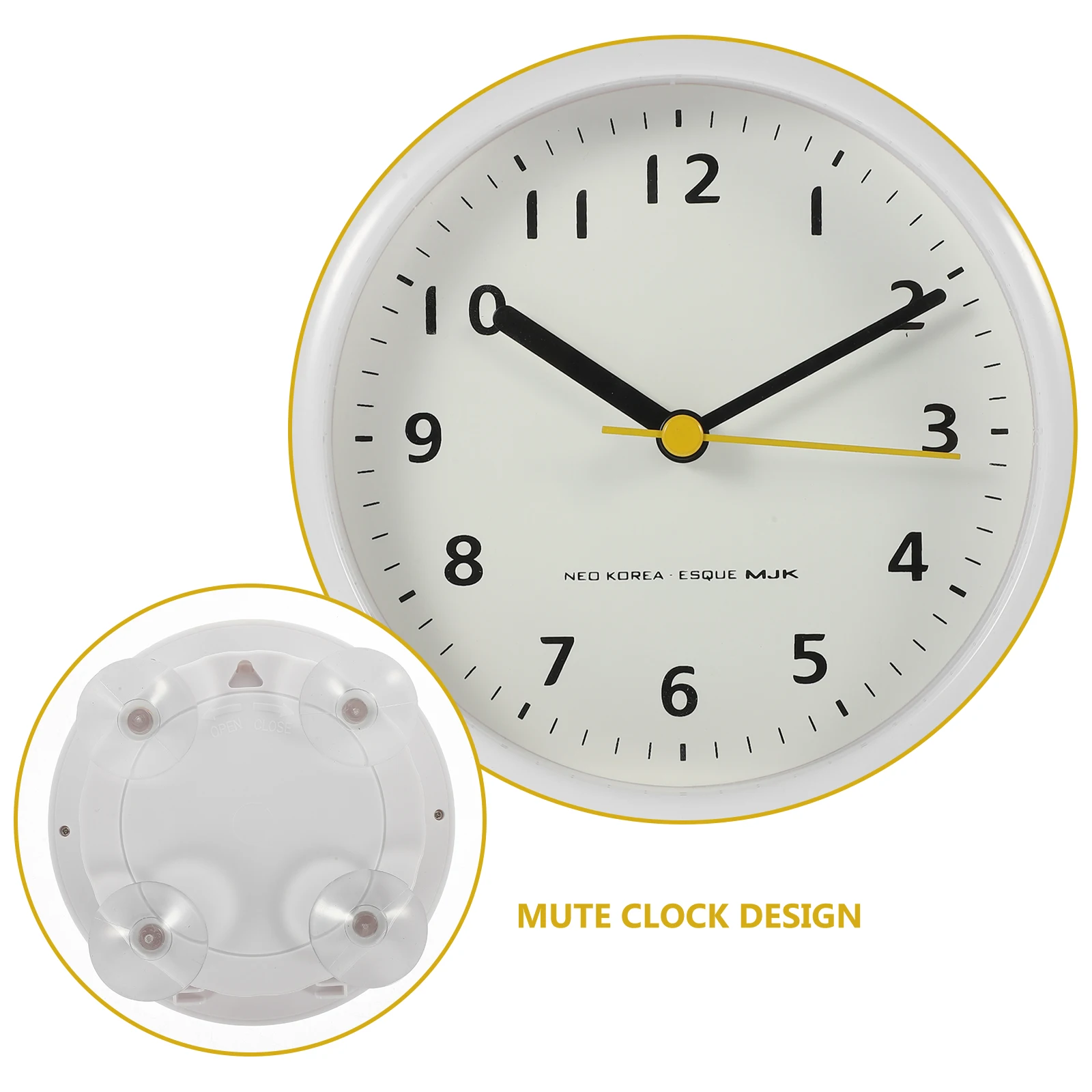 

1pc Silent Alarm Mute Desktop For Bedroom Office Round Small Clock Decorative Table Clock Simple Style Ring Bell Gift For