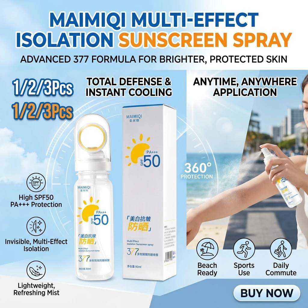Face Moisturizer Spf - 1/2/3Pcs Summer Spf 50+ Sunscreen Spray
