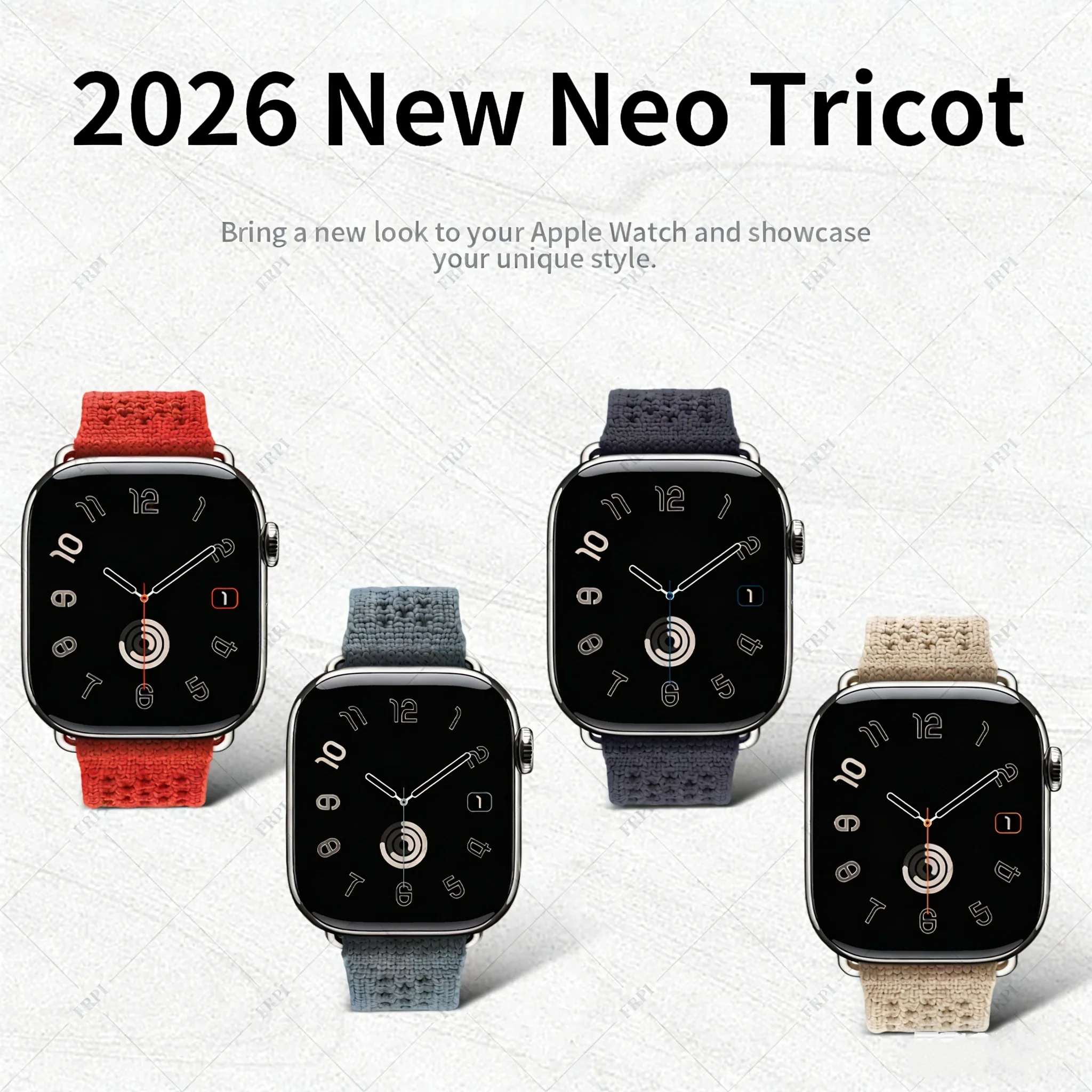 2026年ニューネオトリコットシングルツアーバンドfor-iwatch-ultra-3-2-apple-watch-series11-10-9-8-7-6-5-se-3-2-46mm-41mm-45mm-49mmストラップ