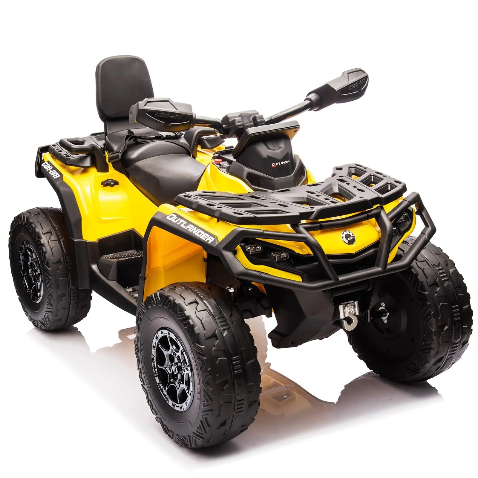 

24V Kids Electric ATV, 4WD 2-Seater Ride On Car Toy With Safety Belt & Bluetooth For Boys Girls
