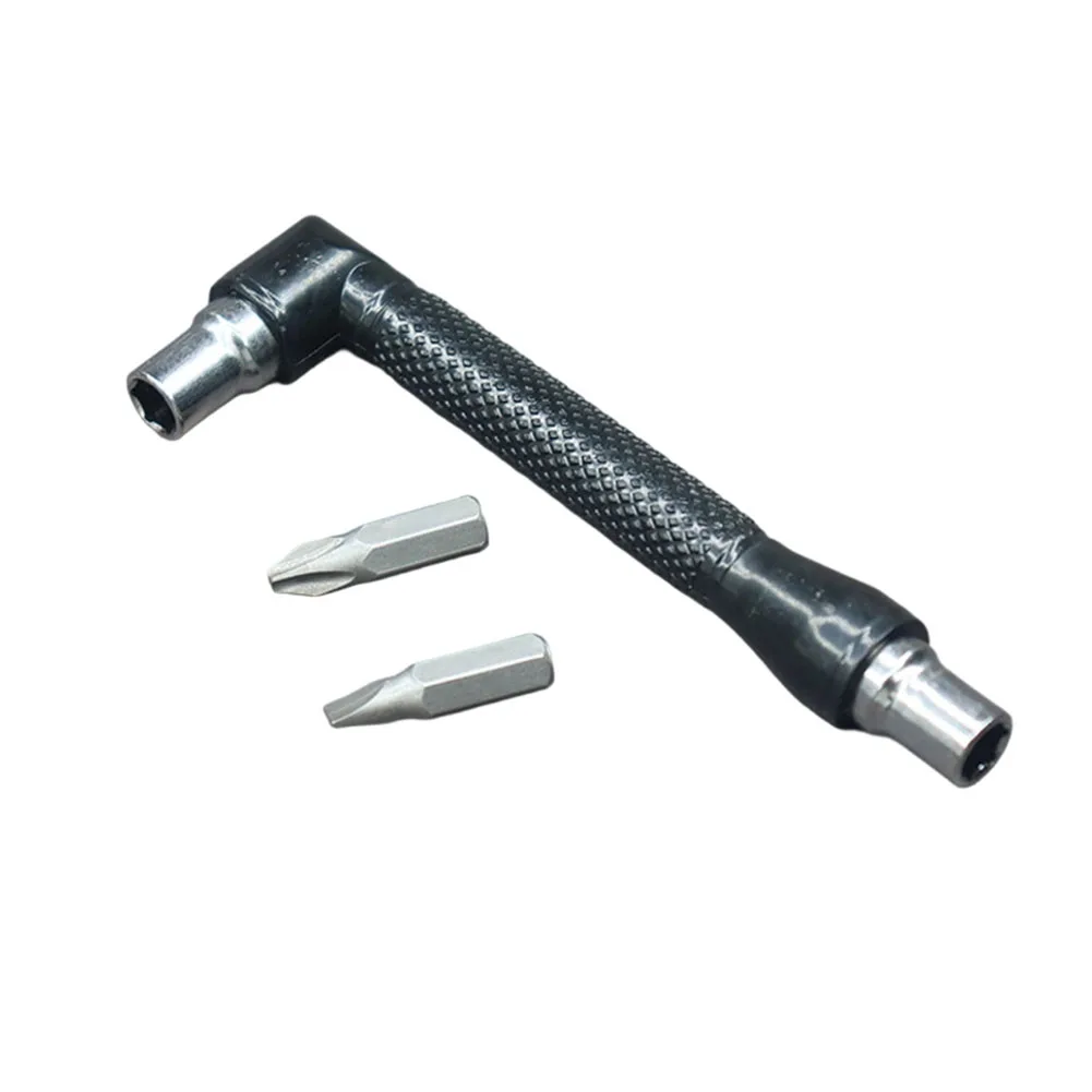 1 Set Compact Dual-Tip L-Shaped Screwdriver With Magnetic Interface For Use In Electronics Automotive And Home Repairs