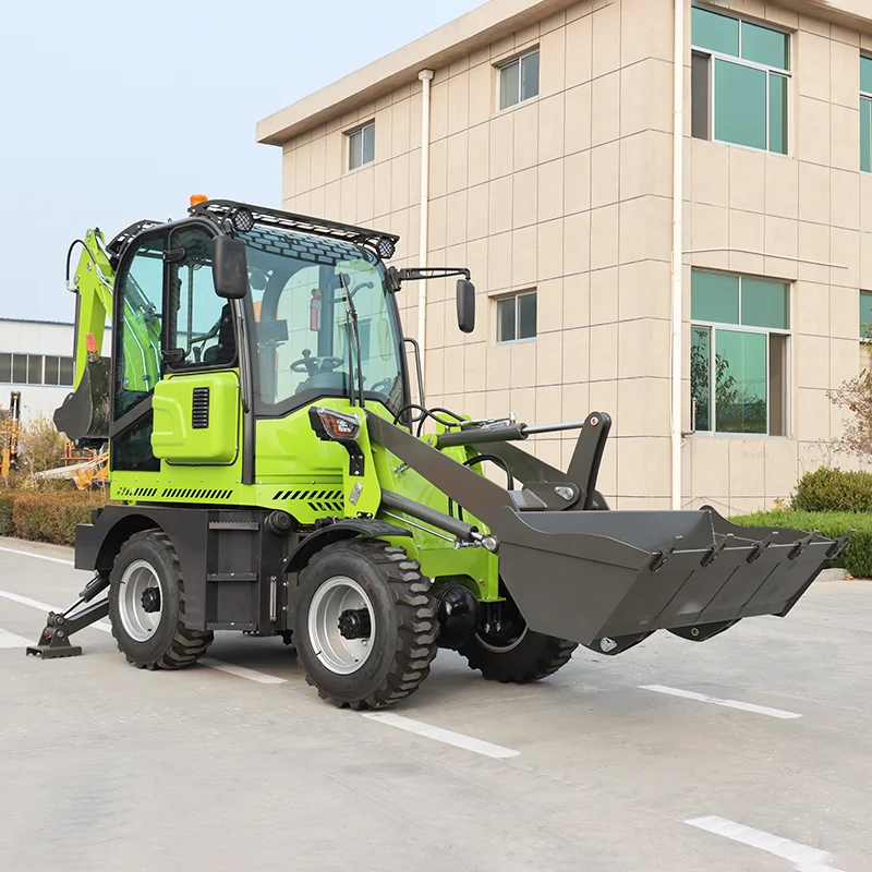 Customized new two end busy loader, small backhoe bulldozer, 4x4 backhoe tractor, loader