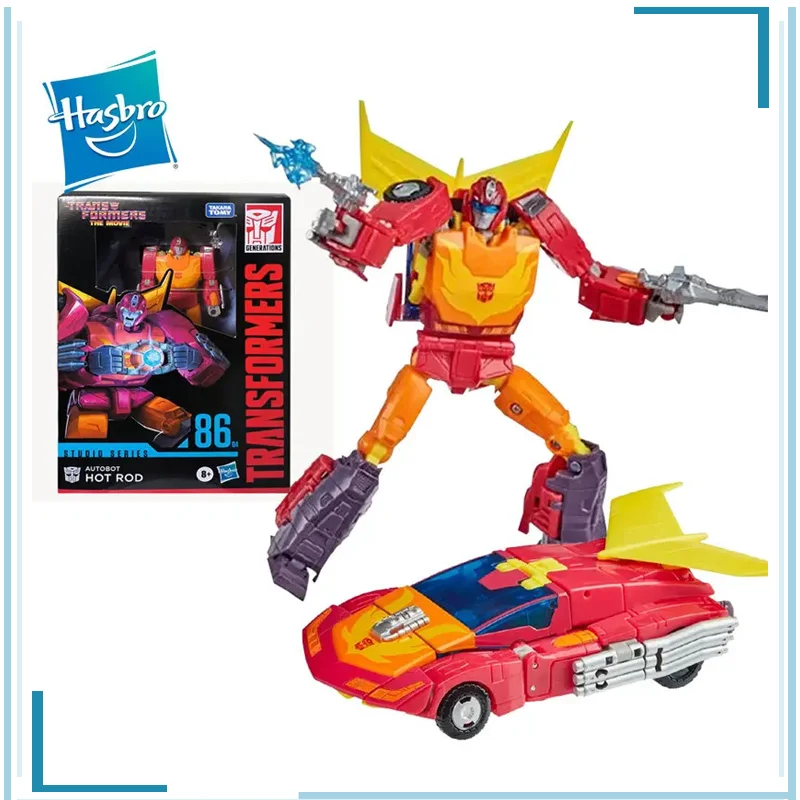 

Hasbro Transformers Robot Hot Rod Action Figures Model SS86 Big Movie Series Voyager Level Genuine Collection Hobby Gifts Toys