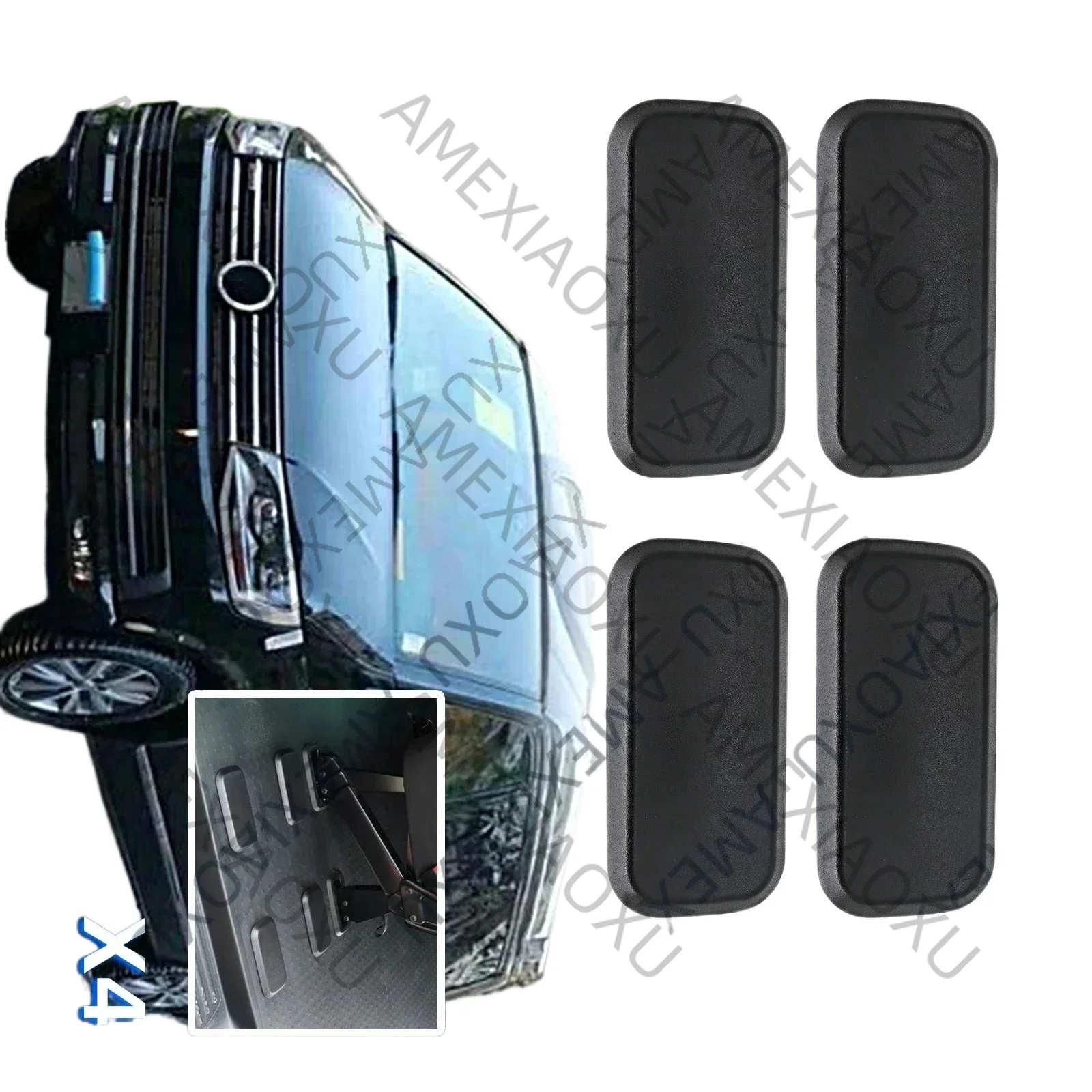 WANWUXIN 4X Car Seat Base Cap Protect Cover Black For VW T5 T5.1 T6 T6.1 Kombi Transporter 2003 Onwards ABS Plastic Interior Par