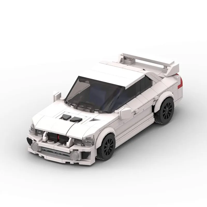 Bricklink Technical Car Mitsubishied Lancer EVO V Evolution 5 Speed Champions Vehicles Sets Building Blocks Toys Christmas Gift