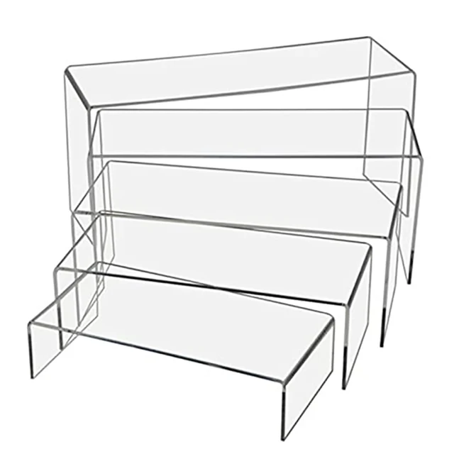 Akrylowy stojak ekspozycyjny w kształcie litery U, przezroczysty stojak ekspozycyjny na biżuterię, półka ekspozycyjna na deser Cupcake Shoes Anime Figure Display